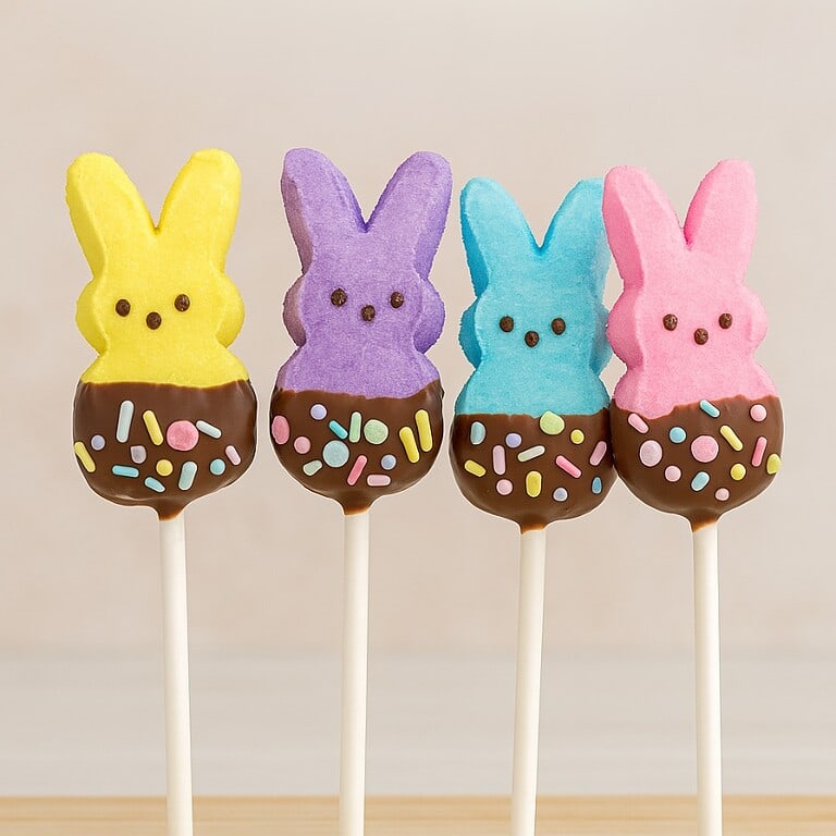 Chocolate covered easter pops